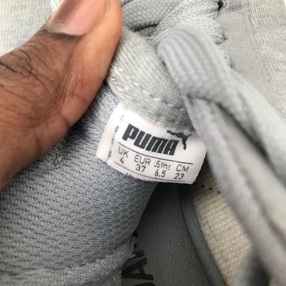 Puma 76 Runner Canvas 8 Suede Light Blue/Black 6.5 - Picture 7 of 8